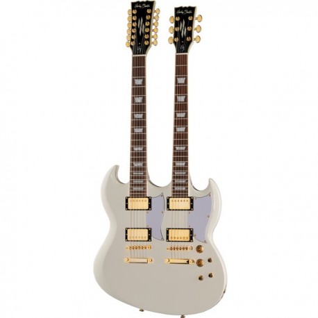Harley Benton DC-Custom II 612 White
