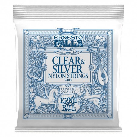Ernie Ball Ernesto Palla Nylon Classical Guitar Strings - Clear & Silver