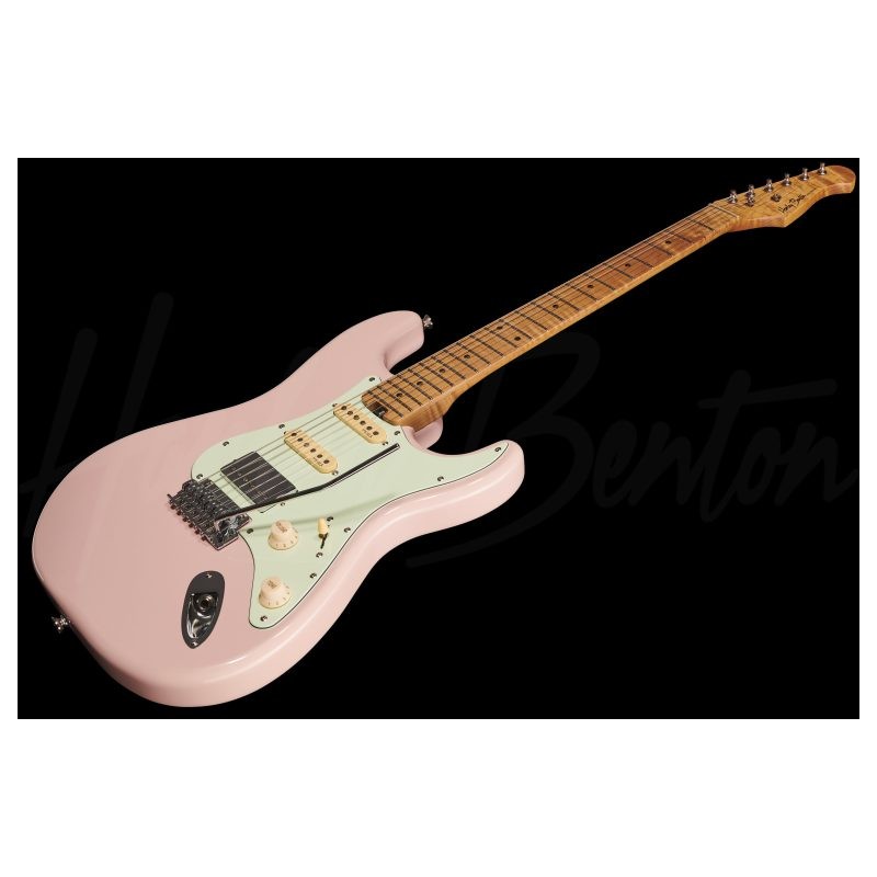 Harley Benton ST-Modern MN HSS Shell Pink - Armonicos.cl