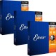 Elixir Pack de 3 sets Cuerdas Guitarra Eléctrica 10-46 NANOWEB