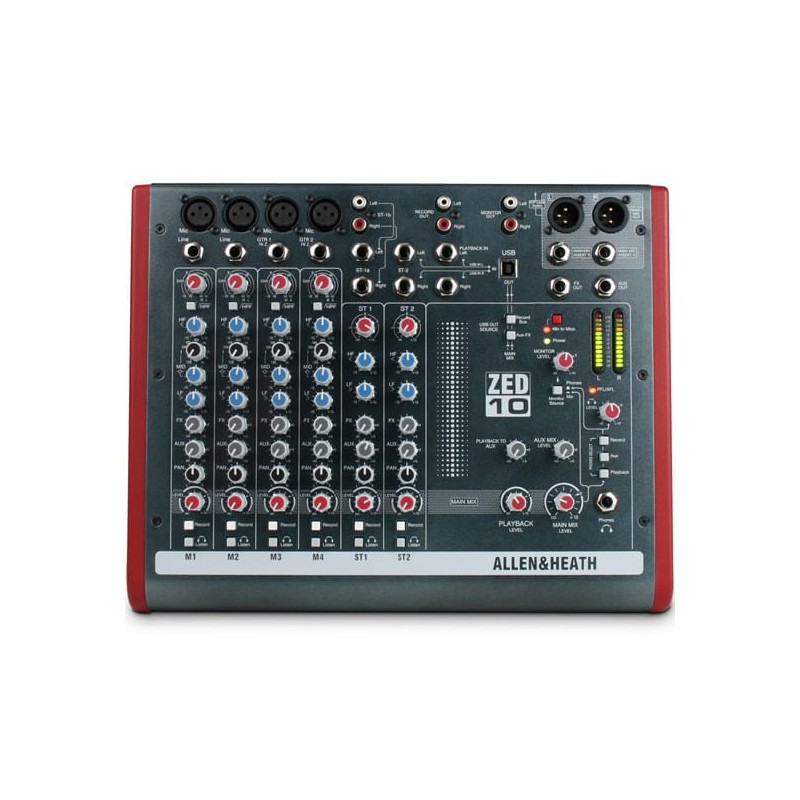 Mixer Allen & Heath ZED10 USB - Armonicos.cl