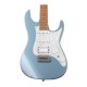 Guitarra Eléctrica Ibanez Prestige AZ2204 color Azul Hielo Metalico