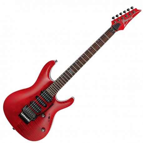 Guitarra eléctrica Ibanez KIKO100 Transparent Ruby Red con case