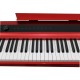 Piano digital P-20 Walters rojo con stand