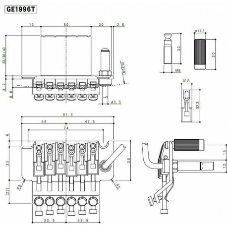 Puente Gotoh GE1996T Oro 36mm Block
