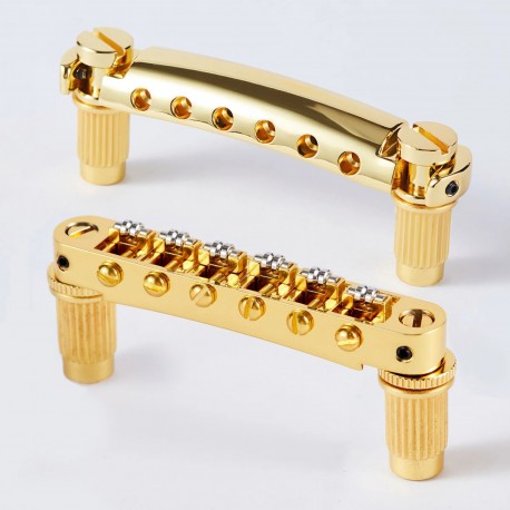 Guyker Eléctrico Guitarra Puente GM005+GS001 Oro