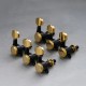 Guyker Set Clavijas GK07SP Negro con Oro 3R3L