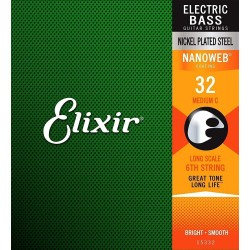 Elixir Nanoweb Bajo 6 Cuerdas .032