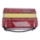 Acordeón Baldassare 72 Bajos color rojo - 2353 RD