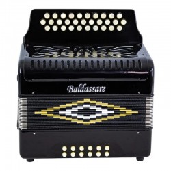 Acordeón Baldassare de botones 12 bajos color negro - 3112G BK