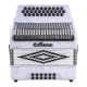 Acordeón Baldassare de botones 12 bajos color blanco - 3112G WH