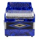 Acordeón Baldassare de botones 12 bajos color azul - 3112G BL