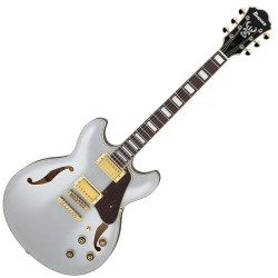 Guitarra Eléctrica Hollow Body Ibanez AS Artcore AS73G MSF - Moonstone Silver Flat