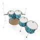 Shell Pack Tama Starclassic Performer MBS52RZS 5 piezas - Sky Blue Aurora