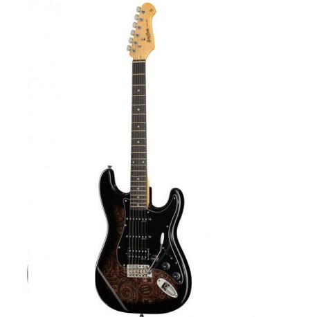 Harley Benton ST-70 Black Paisly - Armonicos.cl