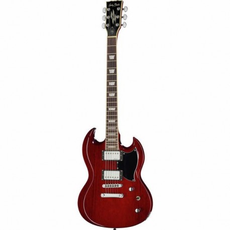 Harley Benton Guitarra DC-Custom Cherry