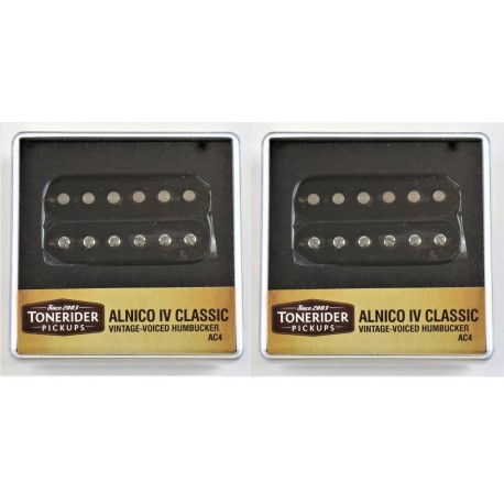 Alnico IV Classics - Humbuckers Black Set (B+N)