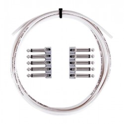 Lava Solder-Free Kit R/A Nickel Plugs (10) White Cable