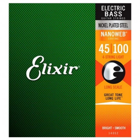 Elixir  Bajo 4 Cuerdas 45-100 Nickel Nanoweb