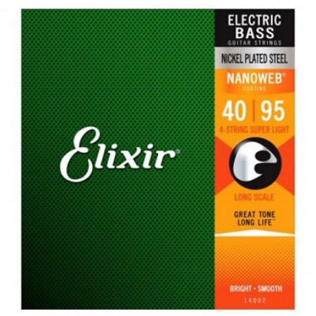 Elixir  Bajo 4 Cuerdas 40-95 Nanoweb Nickel