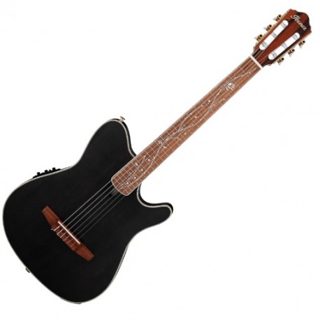 Guitarra electroacustica Ibanez TOD10N -Transparent Black Flat