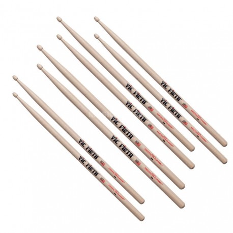 Vic Firth 5A American Classic Hickory Pack de baquetas